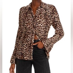 Good American Animal Print Blouse